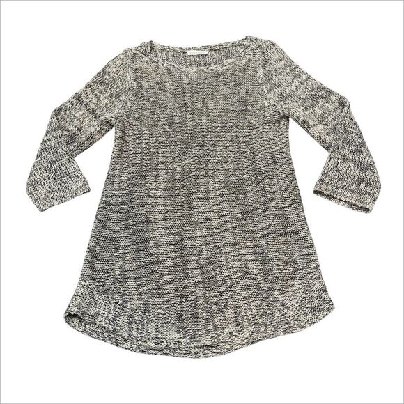 Eileen Fisher Tops - Eileen Fisher Open Knit Marled Organic Cotton Organic Linen Sweater Size M
